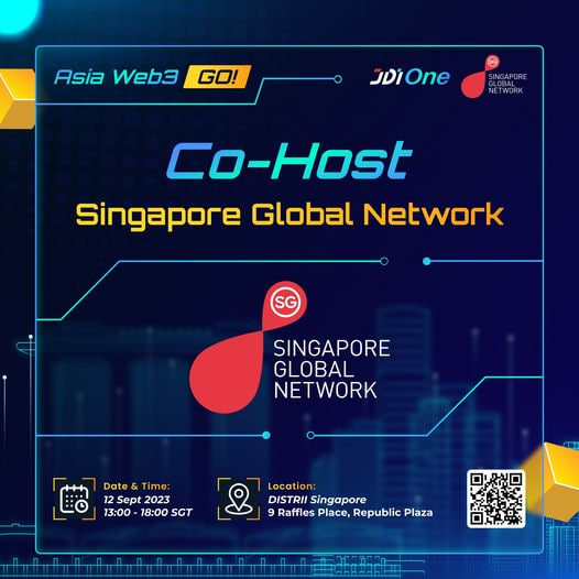 Coinpublic's tweet photo. 📢 AWESOME News! We are proud to be partnered with Singapore Global Network (SGN) as co-hosts for our Asia Web3, GO! event!!! 🔥
🎯 About Singapore Global Network (SGN)
🔻 Singapore Global Network's mission is to build a global community with Singapore at its heart, creating meaningful connections between members.
🔻 Whether you are Singaporean, someone who has worked or lived in Singapore or simply interested in exploring opportunities here, Singapore Global Network warmly invites you to join our 104,000-strong network of global professionals and friends.
🔥 Don't miss this opportunity to connect with Singapore Global Network (SGN) and other business leaders, innovators, and enablers in the Web3 field.
👉 Save Your Seat Now: https://t.co/s1Rp0A2pWH
-------------------
EVENT INFO | Asia Web3, GO!
📅 Date: Tuesday, 12 September 2023
⏰ Time: 13:00 - 18:00 Singapore Time (GMT +8)
📍 Location: Distrii Singapore | Level 2 Republic Plaza - 9 Raffles Place Singapore 048619
⏰ Event Agenda:
13:00 - 14:00 | Registration & Open Networking
14:00 - 16:00 | Booth Exhibition - Business Matching - Panel Discussion
16:00 - 17:00 | Booth Exhibition - Business Matching - Pitching Session
17:00 - 17:10 | Reward & Appreciation - Group Photo Session
17:10 - 18:00 | Sponsor Booth Exhibition - Lucky Draw - Networking
-------------------
We can't wait to welcome you at Asia Web3, GO! ✨
#JDIONE #JDI #SingaporeGlobalNetwork #SGN #business #startups #innovations #web3 #blockchain #decentralizedapplications #technology #opportunities #AsiaWeb3GO