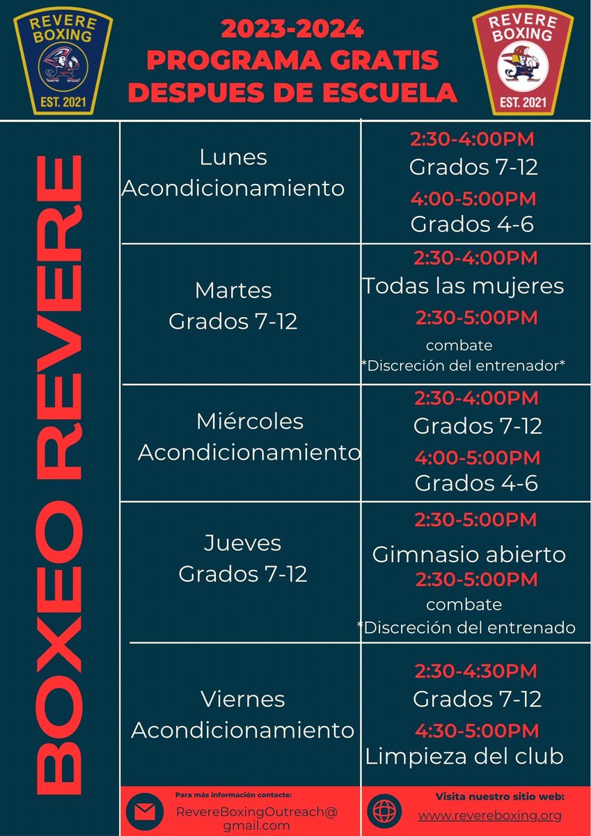 Revere Boxing & Outreach tweet media