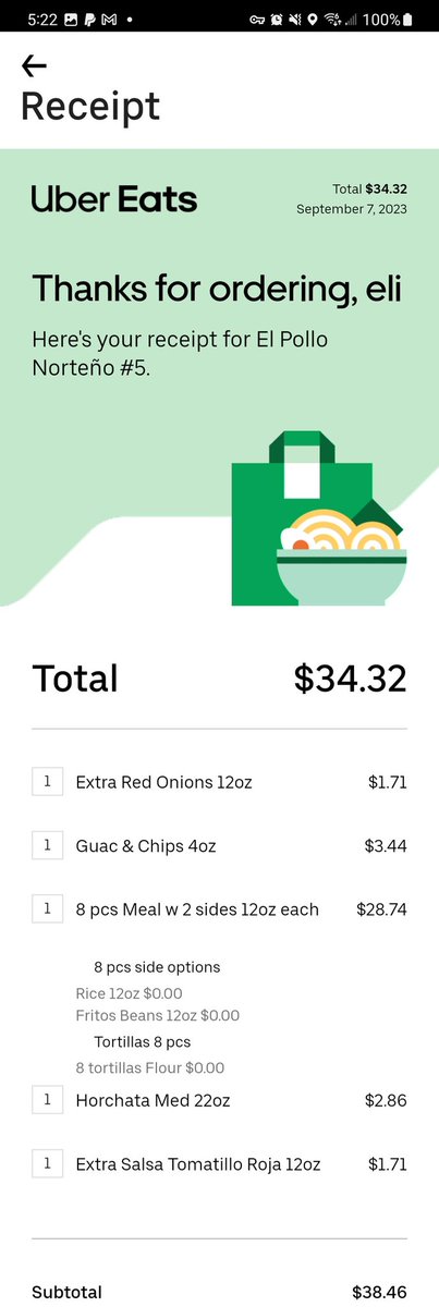 EliGeeRiveraaa's tweet photo. @UberEats  What I ordered Vs What I got + Customer Service denied a redelivery/Refund. @UberEats  please take accountability! #LaCasaDeLaTri #JawanReview #Ubereatsstealsyourmoney https://t.co/5d6NBvRXJn