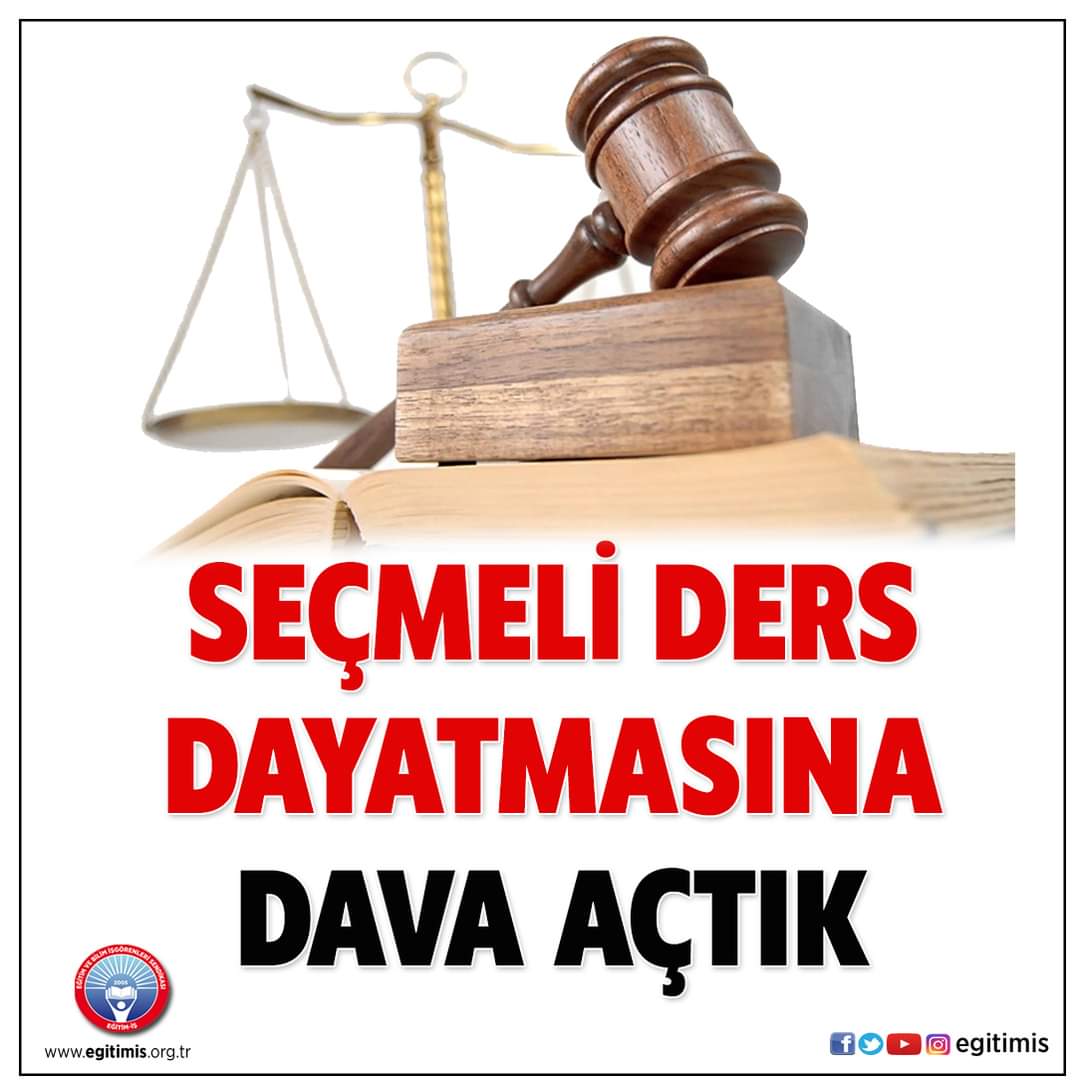 YapalOzer's tweet photo. SEÇMELİ DERS DAYATMASINA DAVA AÇTIK
https://t.co/JTEgJ0MVU8
@tcmeb #secmeli #ders #dayatma #mahkeme #dava https://t.co/wEhwLV3DJh