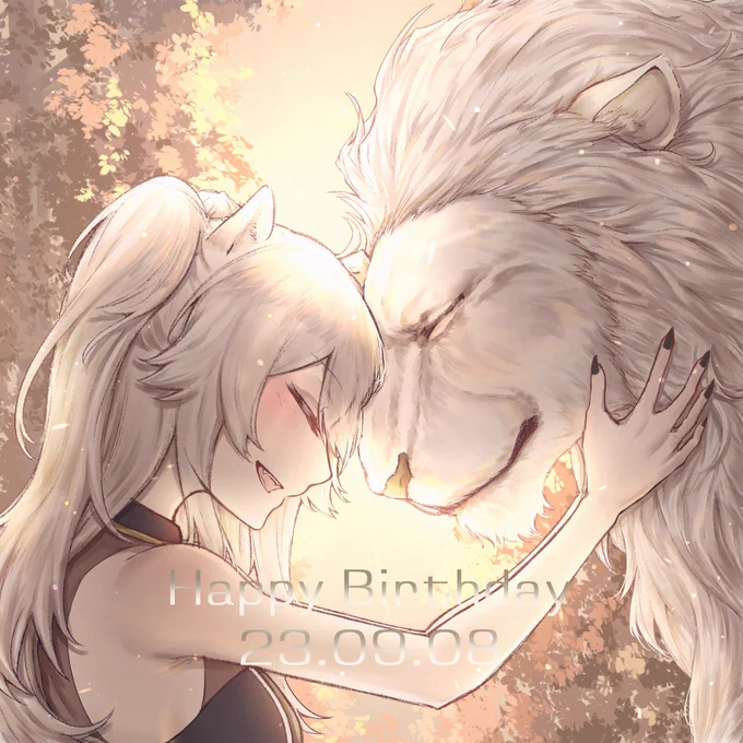 ししろんお誕生日おめでとうございます!#獅白ぼたん4歳 #獅白ぼたん生誕祭2023 #ししらーと 