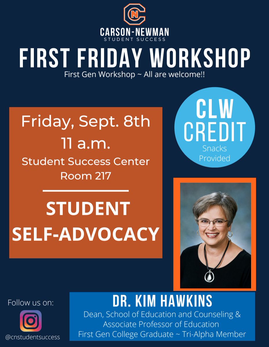 Great opportunity for students today at Carson-Newman University
