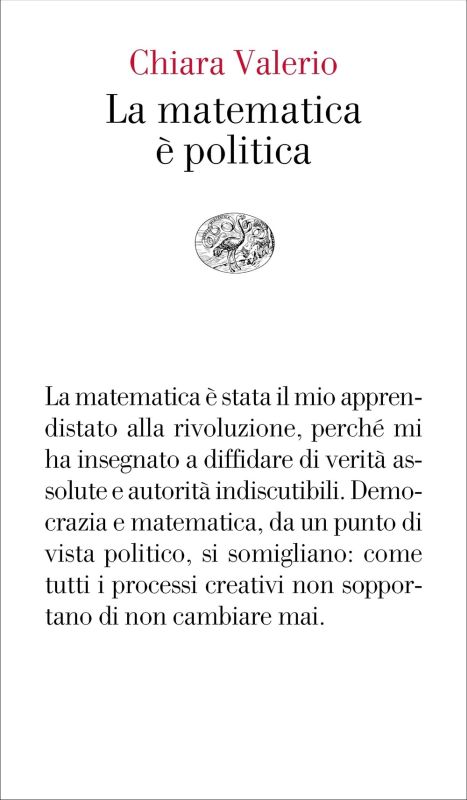 #NowReading #StoLeggendo Chiara Valerio - La matematica è politica