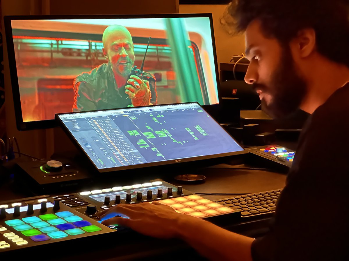 Shashank Vijay (@shashankvijayy) on Twitter photo BTS background score of #JAWAN with homie <a href="/anirudhofficial/">Anirudh Ravichander</a> in the prowess of <a href="/iamsrk/">Shah Rukh Khan</a> & his magic spells.
7/09/23 🌀 BTS background score of #JAWAN with homie <a href="/anirudhofficial/">Anirudh Ravichander</a> in the prowess of <a href="/iamsrk/">Shah Rukh Khan</a> & his magic spells.
7/09/23 🌀