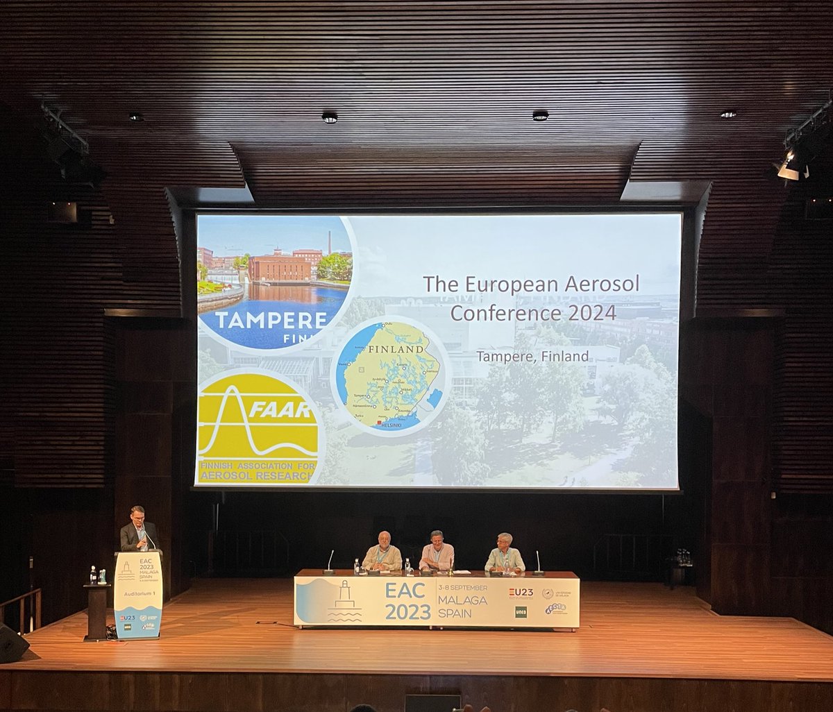 European Aerosol Conference 2024 will be in Tampere, Finland 🇫🇮 #EAC2023 #EAC2024