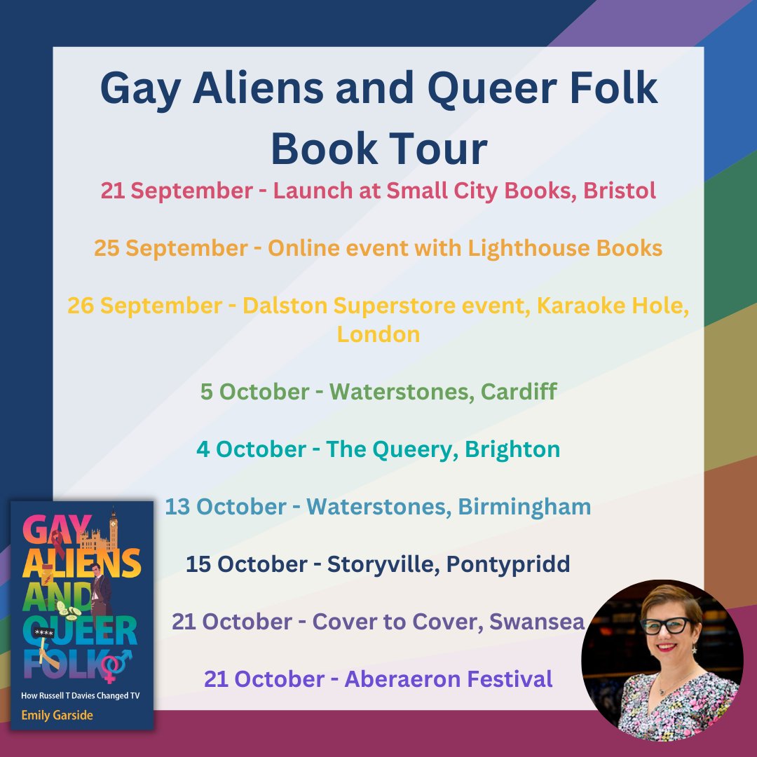 Book events for Gay Aliens and Queer Folks are coming up soon! Do join me to talk Gayliens at one of these if you can...

linktr.ee/emilygarside