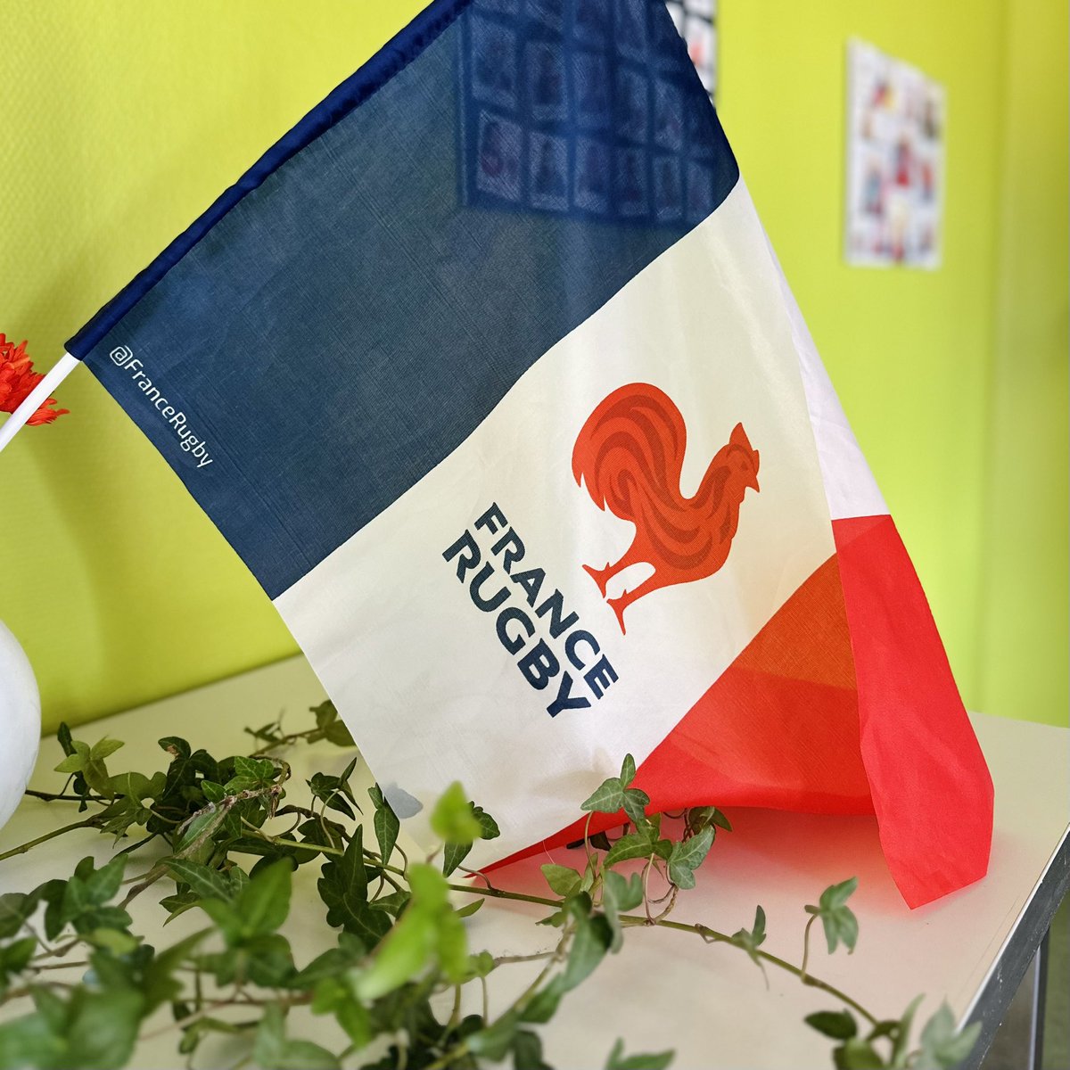 🏉 On passe en mode #CoupeDuMondeDeRugby au bureau ! Tous derrière le XV de France ! 🇫🇷
 <a href="/FranceRugby/">France Rugby</a>