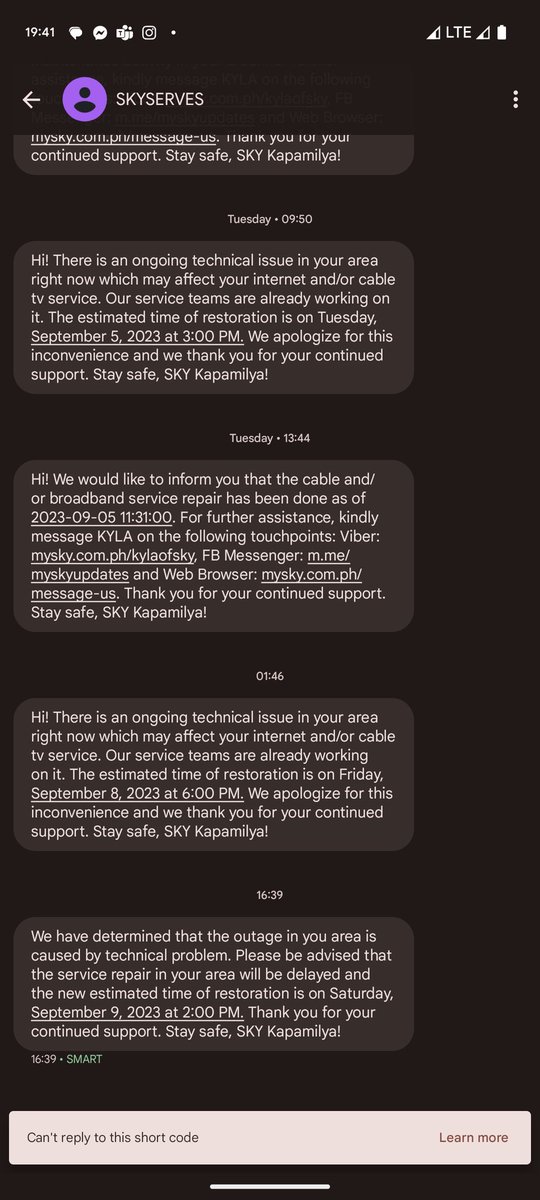 pabaldecoa's tweet photo. Just @SKYserves being the worst internet service provider in the Philippines. To all freelancers looking for great internet connectivity, AVOID Sky. They're the worst of the worst. You will experience days of no connectivity but have to pay full price. https://t.co/ZDb6dxNIPi