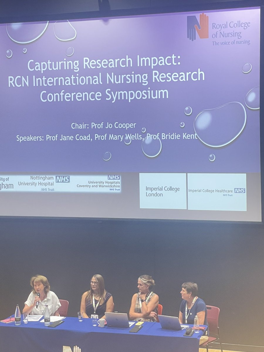 Amazing panel, looking forward to the discussion. #RCNResearch23 @CrosbyNwaobi