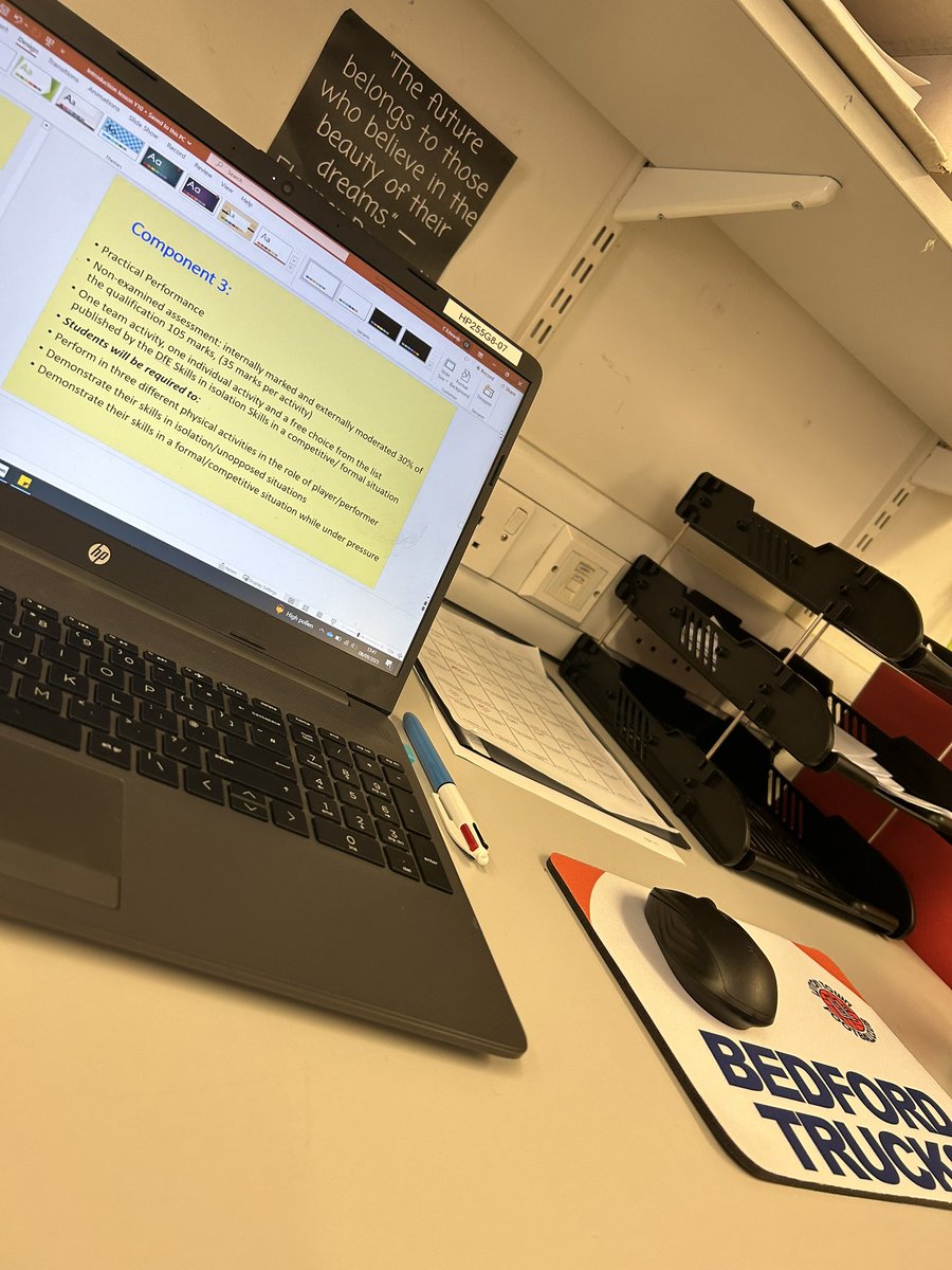 First lesson with GCSE year 10. Matched by a superb mouse mat.