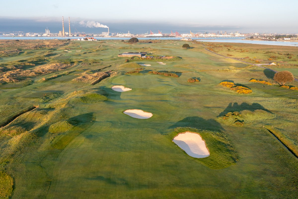 The approach to the 11th at The Royal Dublin GC before and after our re-bunkering project last winter.

Fewer bunkers, more random shapes, more asymmetry in the course's defence, and a design more in keeping with Colt's originals.

Photos: Paul O'Byrne / RDGC