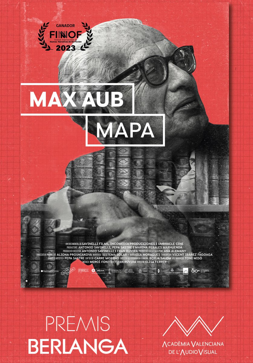 maxaubmapa's tweet photo. Els VI Premis Berlanga @avav_valencia comencen el seu camí, i "Max Aub Mapa" és candidat en la categoria de curtmetratge documental. Estimades acadèmiques i acadèmics, ja està oberta la primera ronda. Moltes gràcies #premisberlanga #maxaubmapa https://t.co/WV5YC7INmc