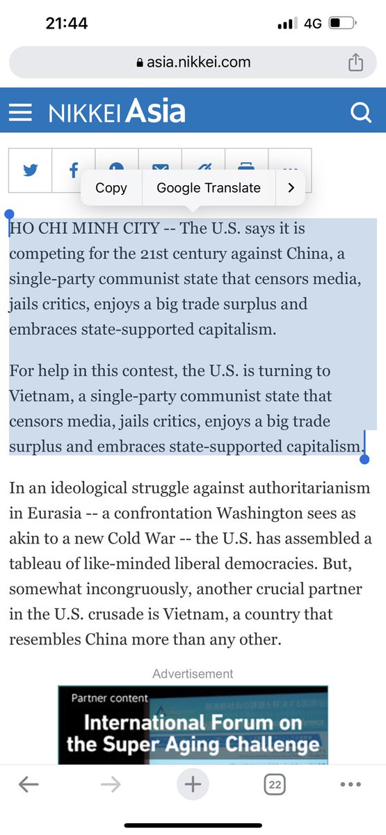 Andy Sharp (@sharp_writing) on Twitter photo Ahead of Biden’s visit to Vietnam on Sunday, a reminder of one of the best geopolitical ledes in recent years from a piece last year by <a href="/lienh/">Lien Hoang</a> 🤘
asia.nikkei.com/Spotlight/The-… via <a href="/NikkeiAsia/">Nikkei Asia</a> Ahead of Biden’s visit to Vietnam on Sunday, a reminder of one of the best geopolitical ledes in recent years from a piece last year by <a href="/lienh/">Lien Hoang</a> 🤘
asia.nikkei.com/Spotlight/The-… via <a href="/NikkeiAsia/">Nikkei Asia</a>