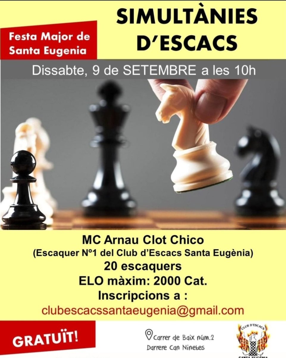Escacs Santa Eugènia tweet media