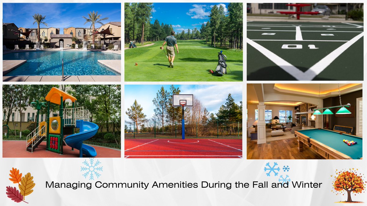 PaulMengert's tweet photo. Managing Community Amenities During The Fall 🍂and Winter ❄ Months.
One of the reasons AMG consistently receives 98% or higher satisfaction is that we take the headache out of community amenity operations. Learn more about AMG amenities management. https://t.co/9TwUZJVBuC https://t.co/KxBr2nSXXJ