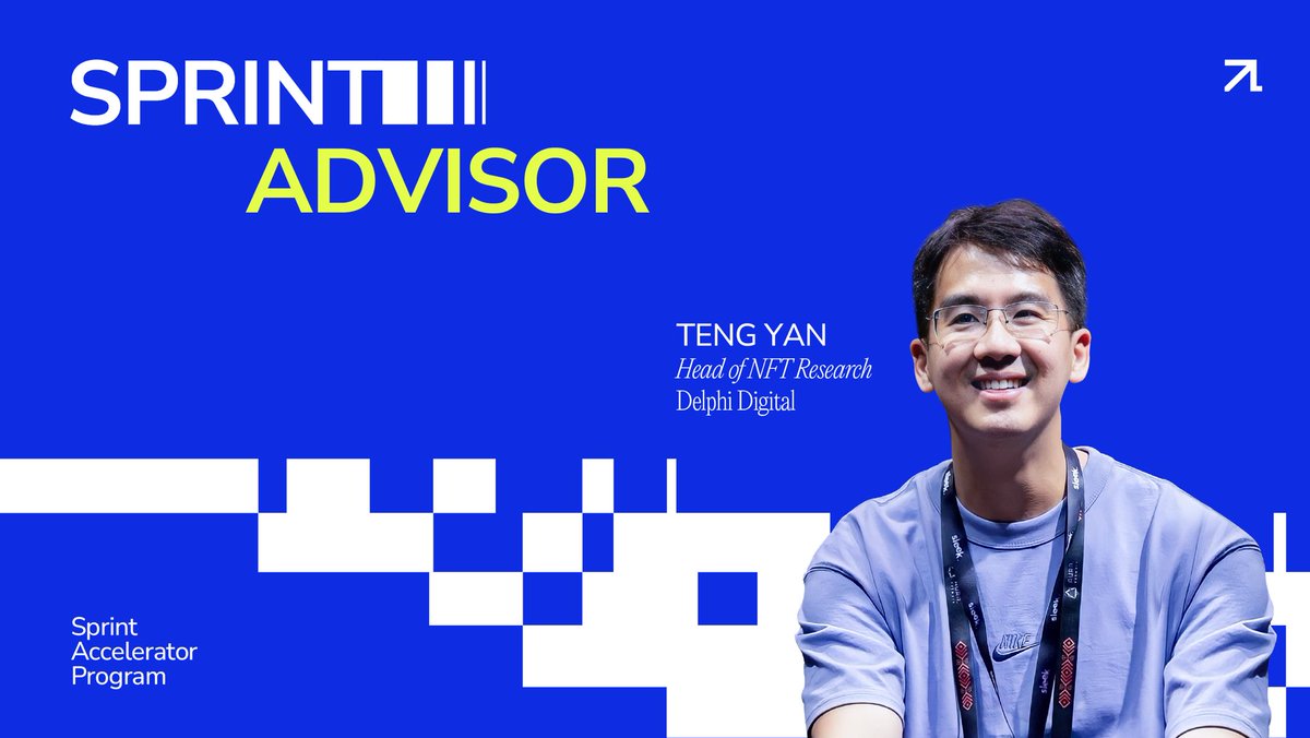 SprintAcc's tweet photo. ✨Meet our Sprint Advisor - Teng @0xPrismatic Head of NFT research @Delphi_Digital 

Prior to Web3, Teng was a co-founder of a MedTech Series B funded start-up. An expert in all things NFT-related, we are happy to have Teng on board!

Apply now: https://t.co/d7j8NcYfLq https://t.co/1Z2MokJwwZ