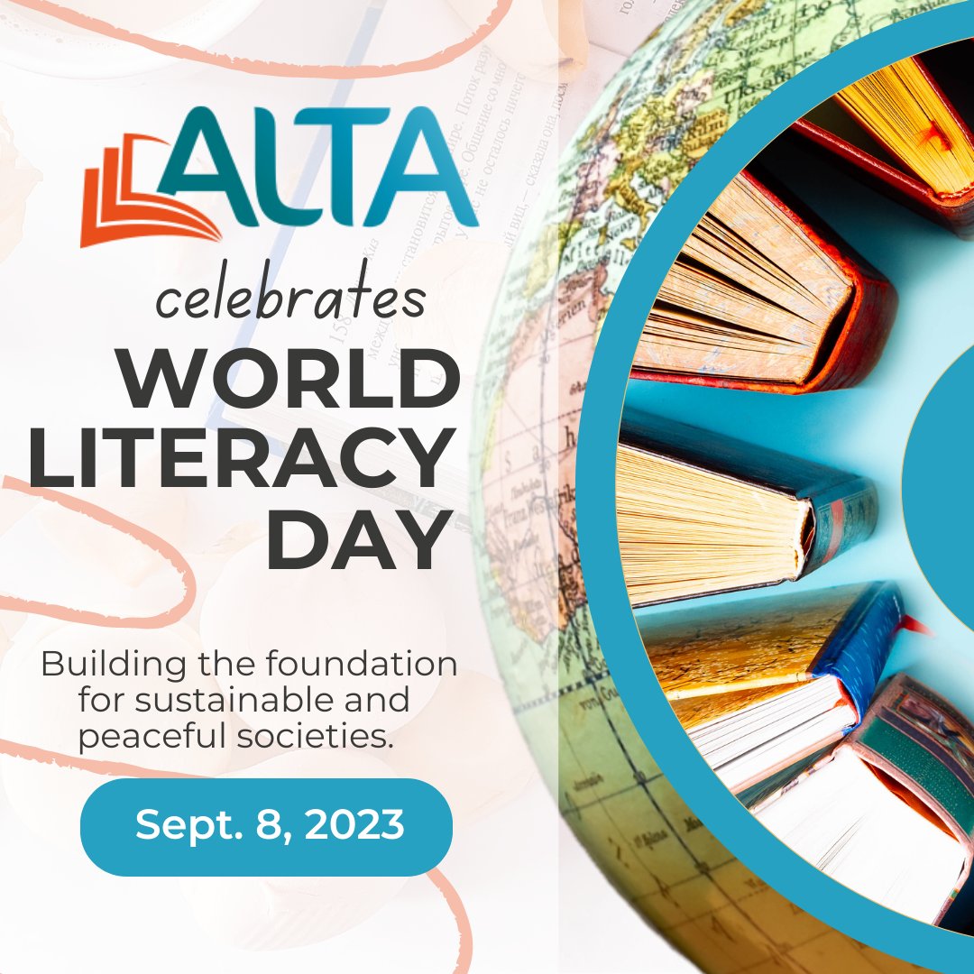 “The more that you read, the more things you will know. The more that you learn, the more places you'll go.” ― Dr. Seuss

Join ALTA as we celebrate World Literacy Day 2023!
#WorldLiteracyDay #WorldLiteracyDay2023 #InternationalLiteracyDay #adulteducation #adultlearning #reading