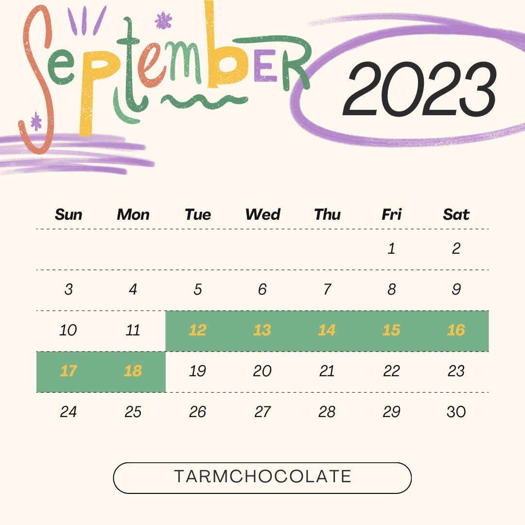 อัพเดตปฏิทินก่อนเดือนกันยายน 2566 ของ TARMCHOCOLATE 

12 ก.ย. - 18 ก.ย. 
ชื่องาน :  Choco Fiesta เปิดประสบการณ์ช็อกโกแลตทั่วเมืองไทย
สถานที่ : Central Pinklao ชั้น 1 ลานกิจกรรม

แล้วพบกันนะคะ 🤎

#tarmchocolate #craftchocolate #คราฟท์ช็อกโกแลต #chocolfiesta