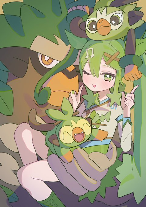 「holding pokemon long hair」 illustration images(Latest)