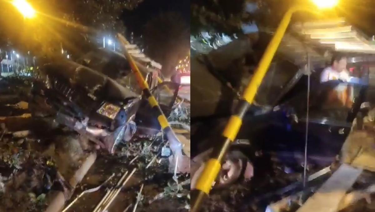 Citytv's tweet photo. Impactante accidente en norte de Bogotá por conductor en supuesto estado de embriaguez https://t.co/gD5tANiiXZ https://t.co/3c1H8SD1tT