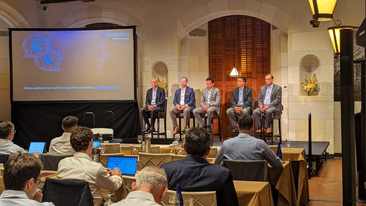 SynaCorp's tweet photo. We held our Investor Day event in New York yesterday. Thank you to all the analysts who attended and took time to hear from Synaptics' leadership! https://t.co/09c9Fe4rxD