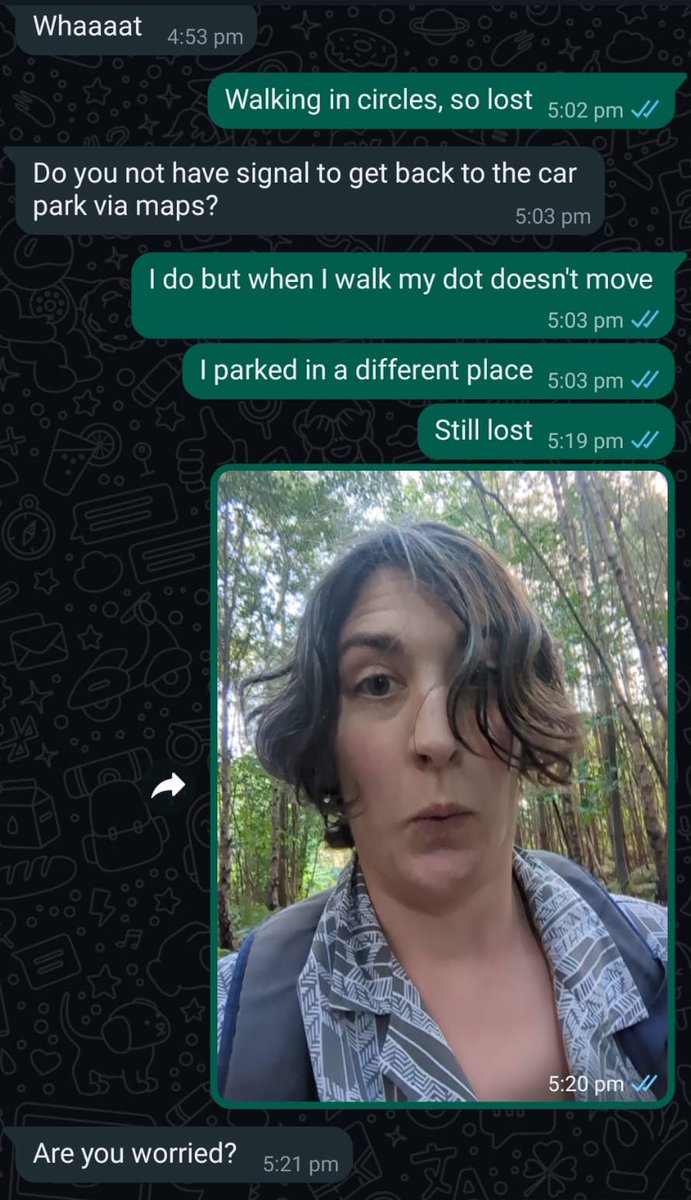 dani_redd's tweet image. (2/2) The stupidest thing I&apos;ve done is get lost on a really small heath while hunting for mushrooms 🍄