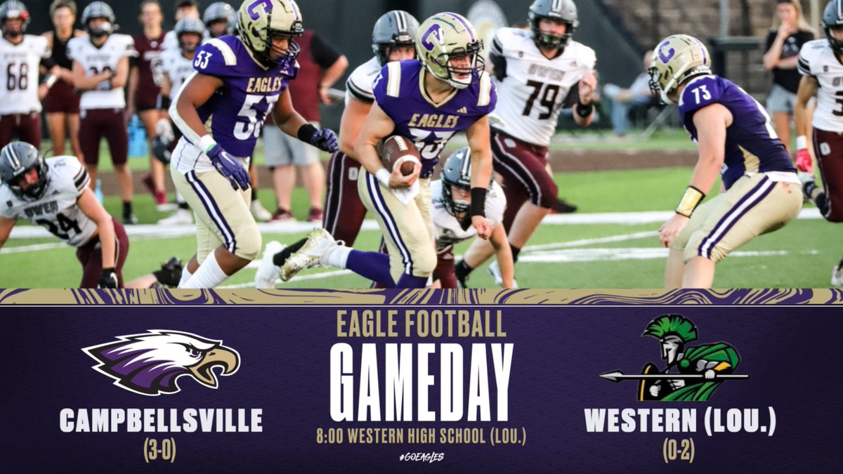 Cville_Ath's tweet photo. EAGLE NATION...IT'S GAMEDAY!! Eagles will travel to Lou. Western for an 8:00 kickoff. Tune in to 106.7 FM The Rock or the WTCO app for complete coverage of Eagle football. Pre-Game show will start at approximately 7:15. #GOEAGLES https://t.co/lL5rNut0vZ