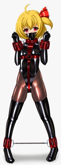 ぴっちり拘束ルーミアちゃんです(*'ω`*)
人食い妖怪を拘束したぞ!お仕置きしなきゃ・・・ 