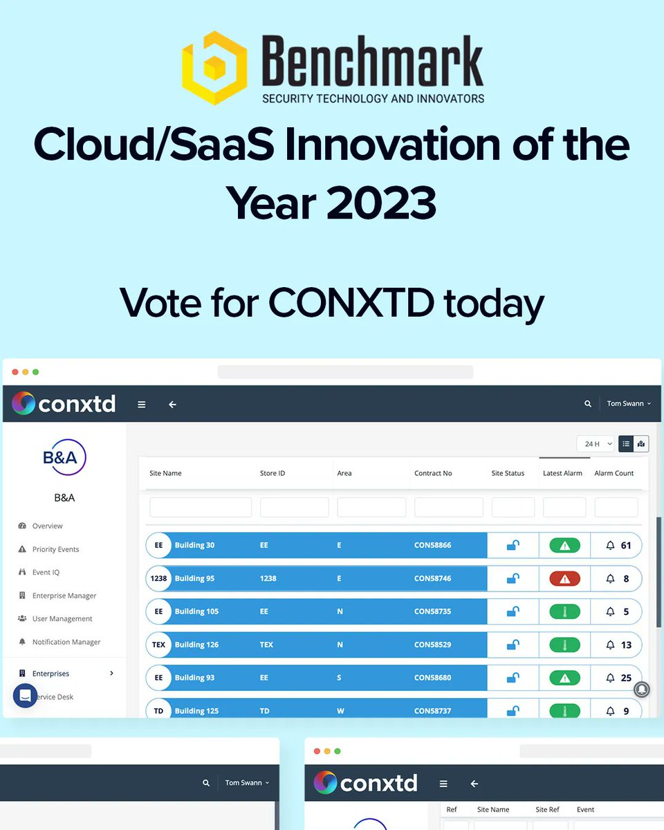 CONXTDTech's tweet image. Voting is still open for the Benchmark Magazine Innovation Awards 2023! We&apos;re in the running for Cloud/SaaS Innovators of the Year, and we&apos;d really appreciate your support! 

Cast your votes here: buff.ly/3LW8c1q
