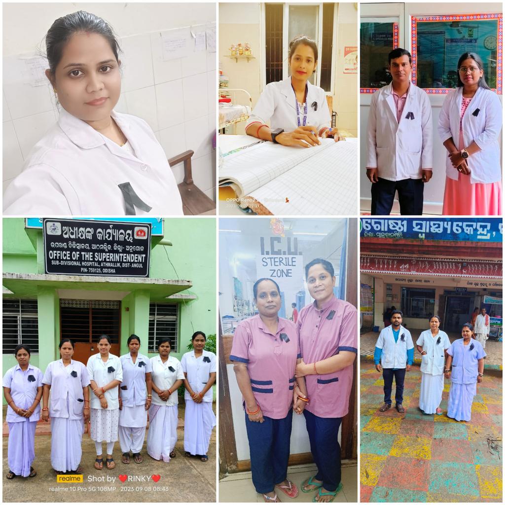 oneabbsr's tweet photo. The black badge protest of Nursing Officers in the State is in 2nd day and will continue for 3 more days. We request our Hon'ble @CMO_Odisha Sir to consider  genuine demands of Nursing Officers under his kindness.
@Naveen_Odisha @SecyChief 
@PradeepJenaIAS @MoSarkar5T 
@HFWOdisha https://t.co/fUANIxOs1U