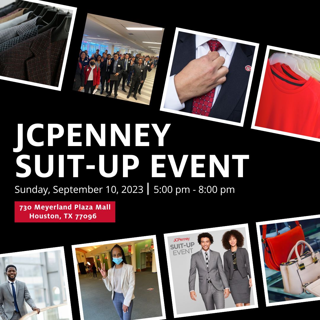 REMINDER!📢
It is career fair SZN! Do you have your professional attire ready to meet with employers? Do you want to freshen up your business wardrobe at a discounted rate? Meet us this Sunday at JCPenney! Coupon Code: 📲Text GOCOOGS to 67292. #UH23 #UH24 #UH25 #UH26 #COOGCareers