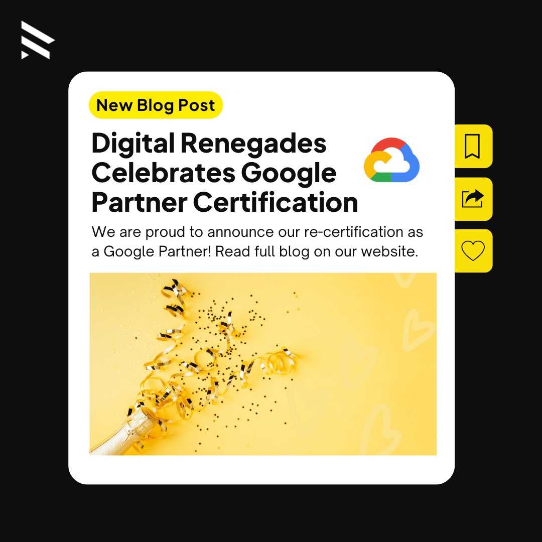 Guess what? We're back with big news! 🎉 We've teamed up once again with Google as a Certified Partner ✨

Read our blog: renegades.digital/digital-renega… 

#digitalrenegades #renegadesblog #googlepartner #googlecertification