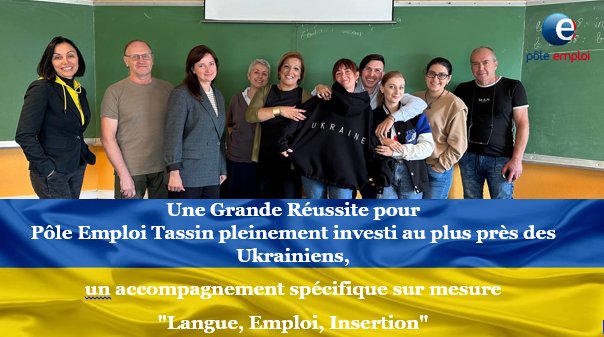 Episode II 🤩Très belle Action pour 4⃣0⃣Ukrainiens🇺🇦 accompagnés par Sonia du #poleemploi #tassin #conseillère #contrat #apprentissage 
<a href="/CroixRougeRhone/">Croix Rouge française Rhone</a> 
@poleemploi_ara 
<a href="/J_Sanfilippo/">Joseph SANFILIPPO</a> 
🎯Une réussite !
Dans l'épisode III👀ne manquez pas le partage des perspectives et le bilan