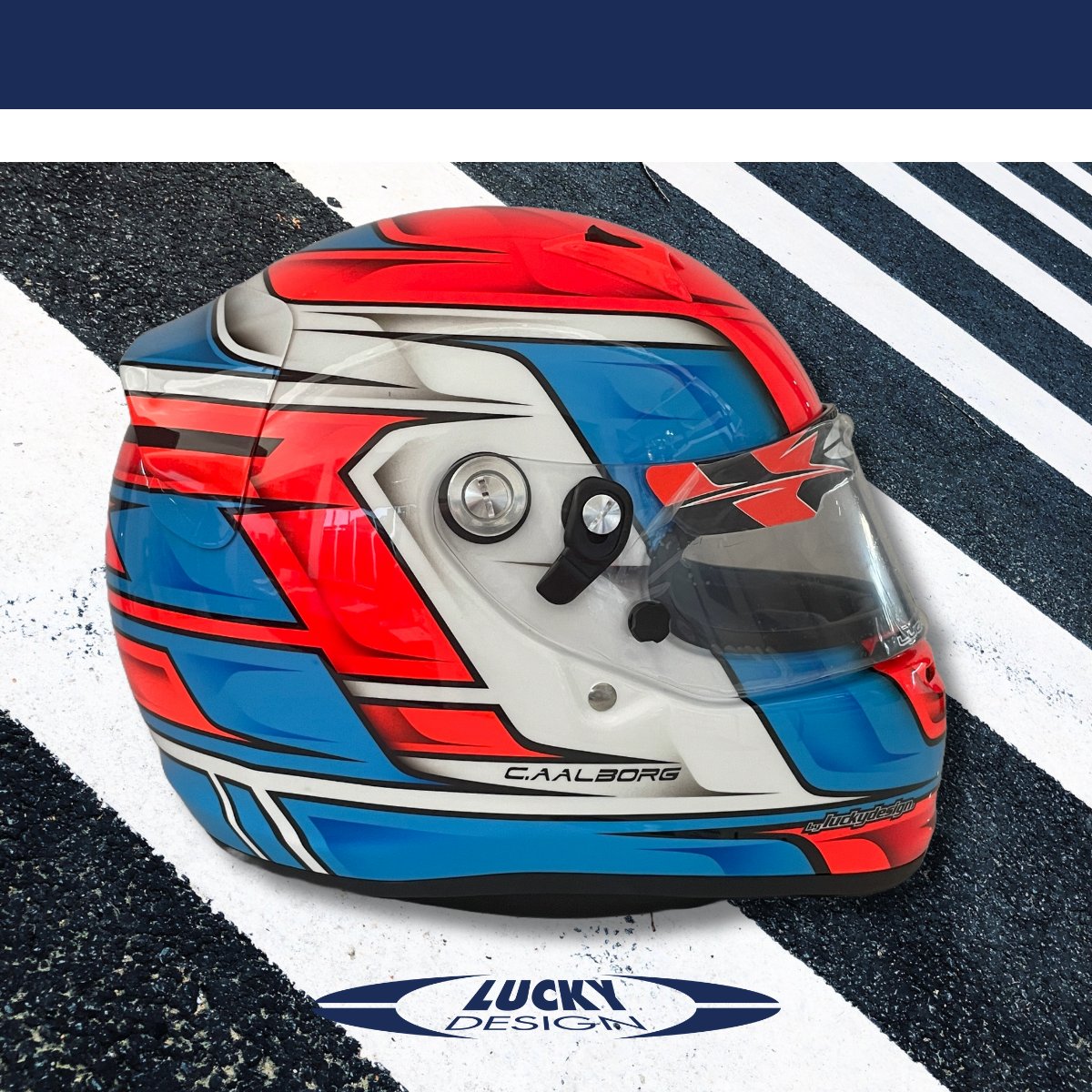 LuckyDesignSrl's tweet photo. After a trip down to memory lane with Mr. Aalborg we designed his 2023 new #helmet with the same passion of the old last one⏳

New lines, new design, same astonishing result🔥

Like this post and share with us your pictures of your "old Lucky relics"

Wear it, be Lucky🍀 https://t.co/rhw4RMoOmw