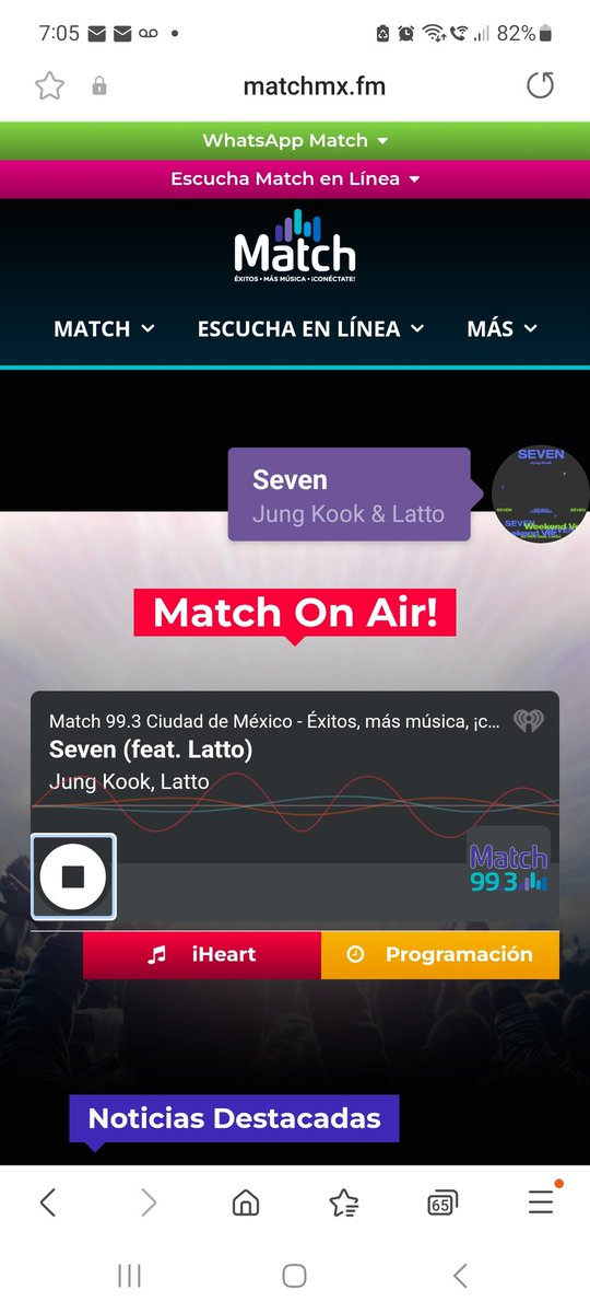 analirot's tweet photo. Iniciando muy bien el día escuchando #Seven de #Jungkook de @BTS_twt en el #MatchMorning de @MatchMxFM 
Lindo viernes @AlondraOGarcia @EdsonAguirre_ 
@BangtanRDMX https://t.co/8N31ofZWOB