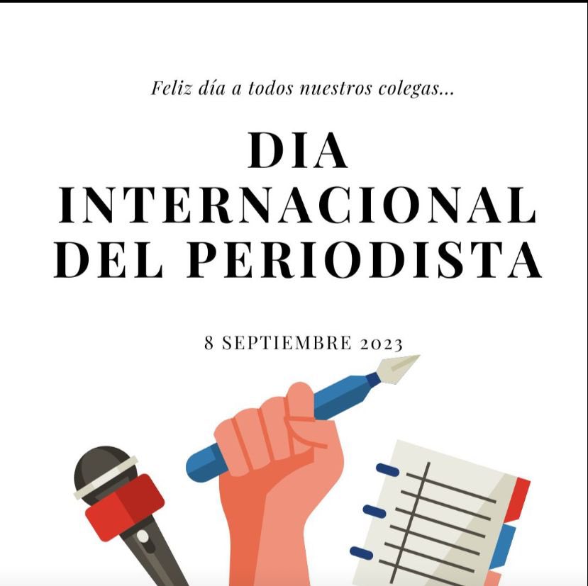 Felicidades a todos mis compis de esta “trepidante” profesión …
#periodismo #🎙️ #✍🏻 #📻 
#DiaInternacionaldelPeriodista 
<a href="/aprensamadrid/">APM</a>