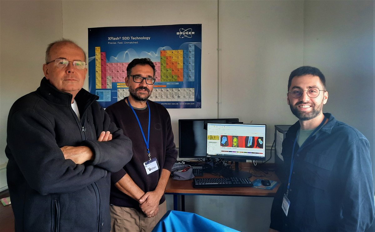 This week #FCLabs had the pleasure to host Cristiano Nicosia (<a href="/GeoUnipd/">Dipartimento di Geoscienze - Unipd</a>) and <a href="/FedePolisca/">Federico Polisca</a> (<a href="/dBC_UniPD/">Beni Culturali UniPD</a>) from <a href="/Geodap_ERC/">GEODAP -Geoarchaeology of Daily Practices</a> to study samples of Bronze Age stabling crusts to understand the practices of animal husbandry and waste management, as part of <a href="/Iperion_Hs/">IPERION HS</a>.