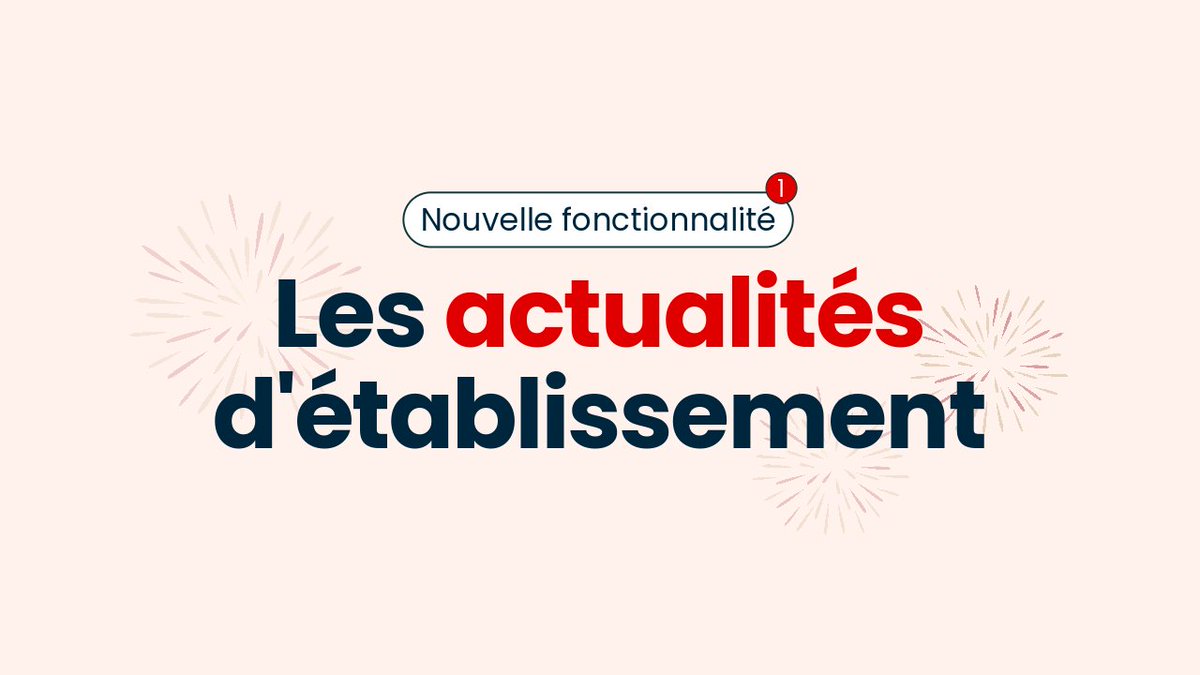 👋Nous sommes de retour avec une toute nouvelle fonctionnalité : les actualités d'établissement.

📝Désormais, vous pouvez écrire des messages accompagnés de médias et cibler différents utilisateurs de votre établissement.

👀Plus d'info : usages.blogs.laclasse.com/tutoriels/outi…