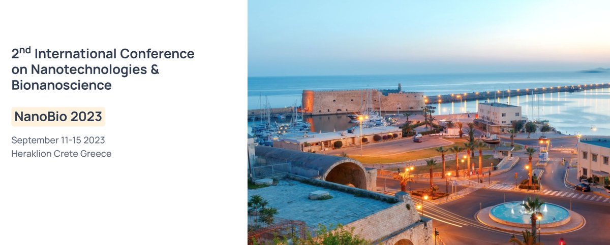 🔜 Διεθνές Συνέδριο Νανοτεχνολογιών και Νανοεπιστημών Nanobio 2023 → forth.gr/el/news/show/&…
#nanotechnology #bionanoscience #crete  #conference