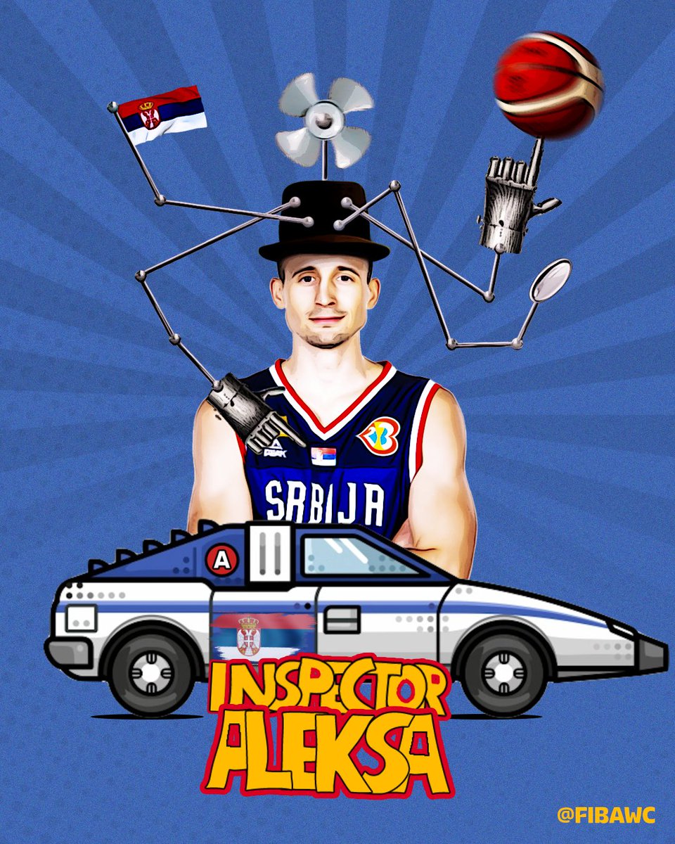 Inspector Aleksa was in his 𝗛𝗔𝗧 today 🕵️🔎

#FIBAWC x #WinForSrbija 🇷🇸
