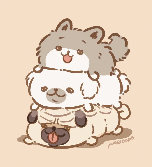 今年の1月頃にせっせと描いてた犬たちです🐾ラフがまだ大量にあるのでいつか清書したい 犬は癒し 