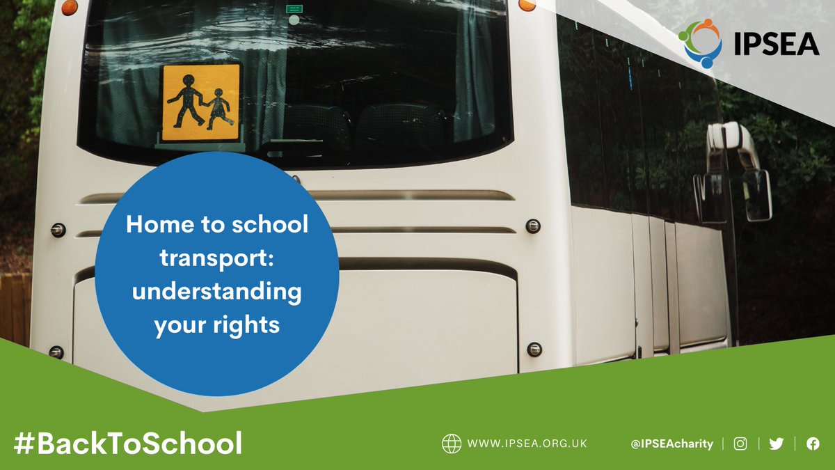 Has the local authority failed to organise your child's transport to school or changed the arrangements?

We often hear from families experiencing difficulties with transport at the start of a new school term. Learn about your rights and what to do here: ipsea.org.uk/Pages/Category…