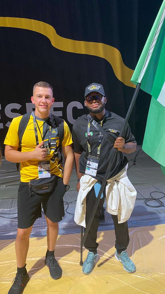 NUFoundation_'s tweet photo. OUR TEAM CAPTAIN ‘TEAM NIGERIA’ @invictusgamesNG 💪💪.

#InvictusGames2023 #InvictusGamesDūsseldorf https://t.co/WP8t26mcRD