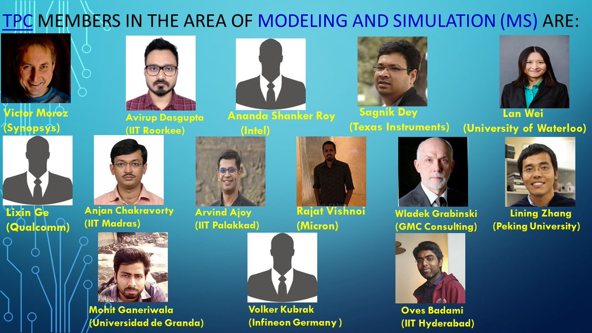 EDTM2024 (@edtm202460220) on Twitter photo 8th #IEEE #EDTM2024 Introduces to you our expert #technical #program committee members in the field of #Modeling and #Simulation (MS) from #Academia and #Semiconductor #Industries8th #IEEE
<a href="/yogeshs36114738/">Yogesh S. Chauhan</a>
<a href="/MayankIISc/">Prof. Mayank Shrivastava</a>
<a href="/shubhamsahay93/">Shubham Sahay</a>
<a href="/GangulyUdayan/">Udayan Ganguly</a> 8th #IEEE #EDTM2024 Introduces to you our expert #technical #program committee members in the field of #Modeling and #Simulation (MS) from #Academia and #Semiconductor #Industries8th #IEEE
<a href="/yogeshs36114738/">Yogesh S. Chauhan</a>
<a href="/MayankIISc/">Prof. Mayank Shrivastava</a>
<a href="/shubhamsahay93/">Shubham Sahay</a>
<a href="/GangulyUdayan/">Udayan Ganguly</a>