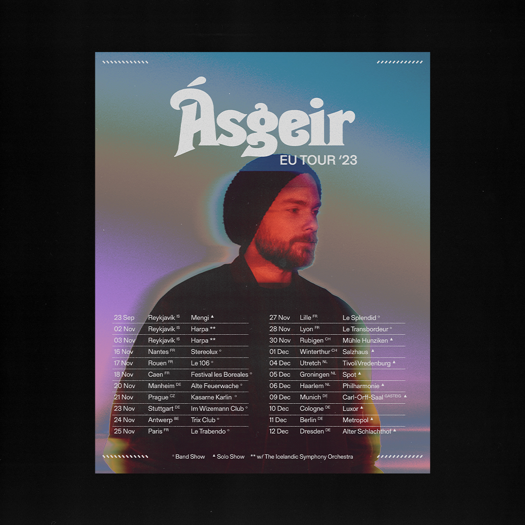 My album Time On My Hands [Lo-Fi Version] is out now! asgeir.lnk.to/tomhlo-fi I'm also please to announce new EU tour dates