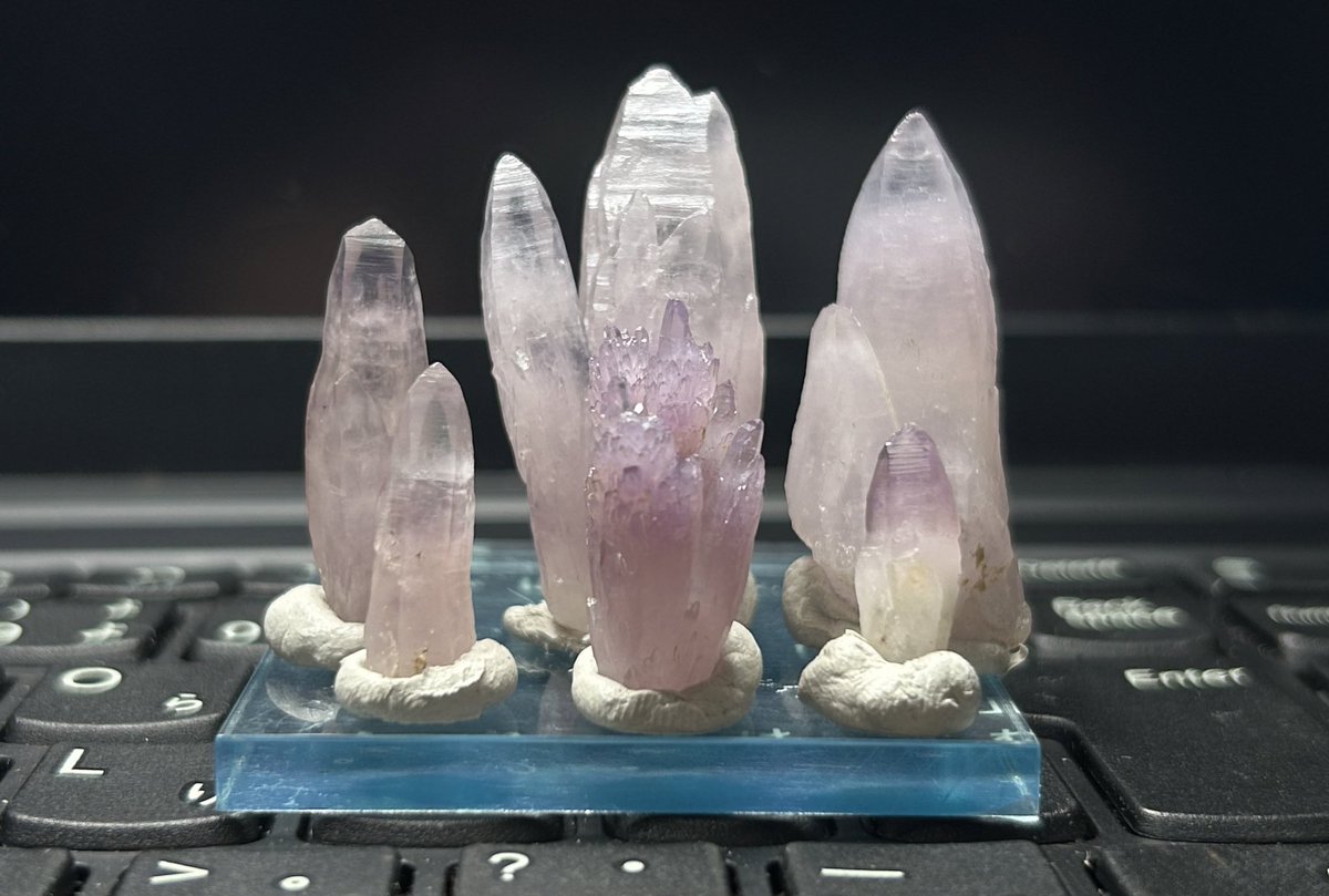 先週採集の富井鉱山の紫水晶