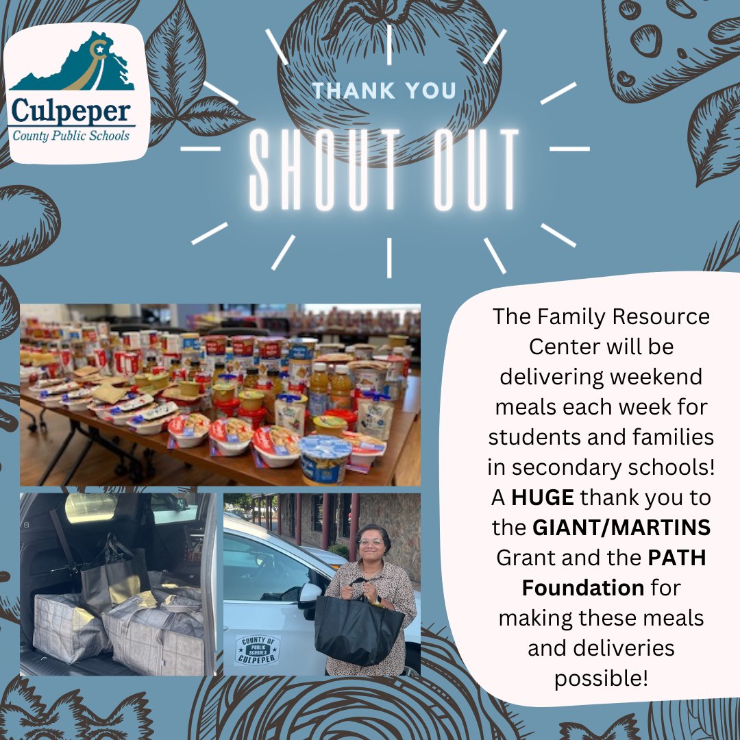 CCPS_FRC's tweet image. Thank you for supporting our students &amp;amp; families! @PATHforyou @GiantFoodStores @MartinsFoodMkts