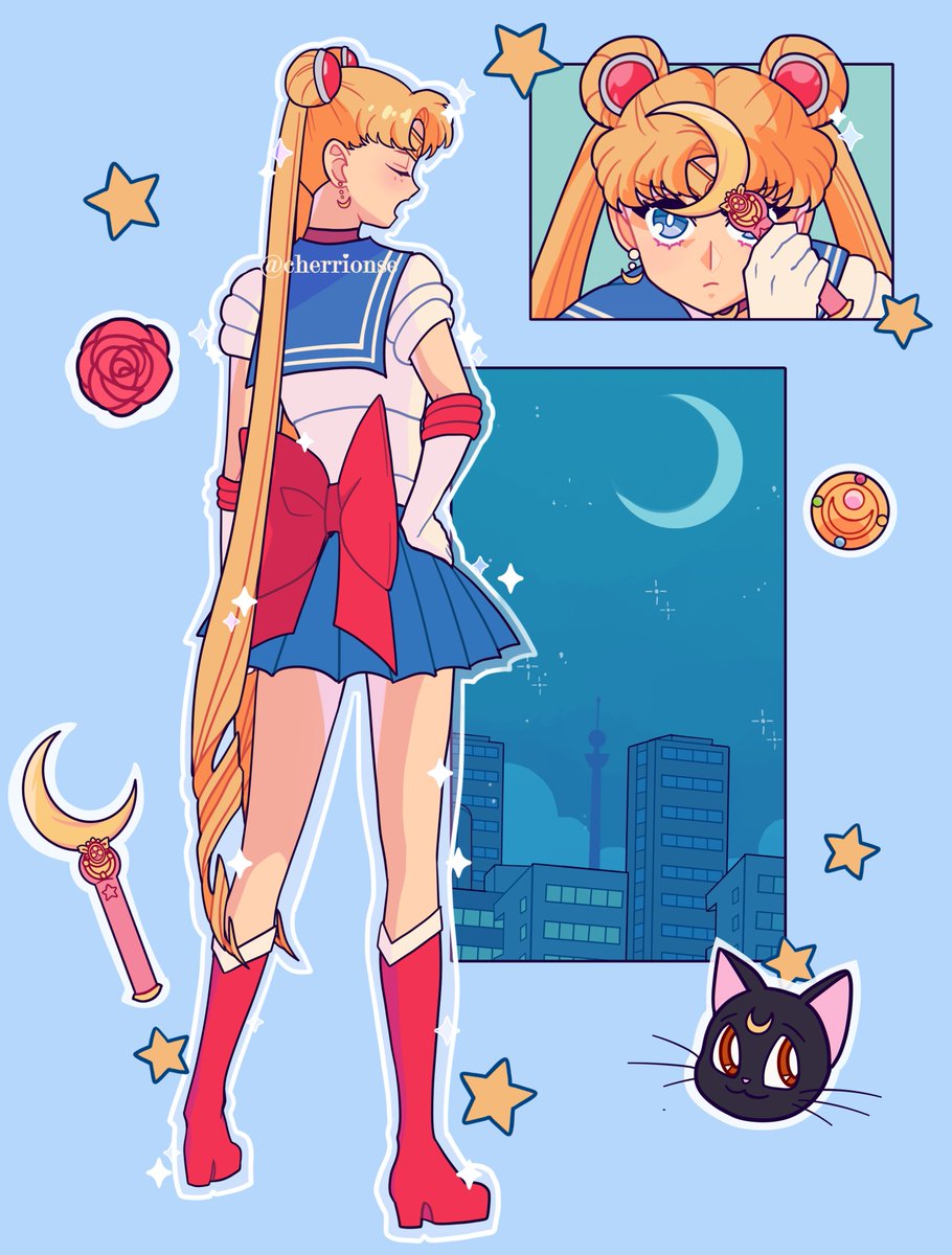 ☾✩☽ #SailorMoon #UsagiTsukino #fanart