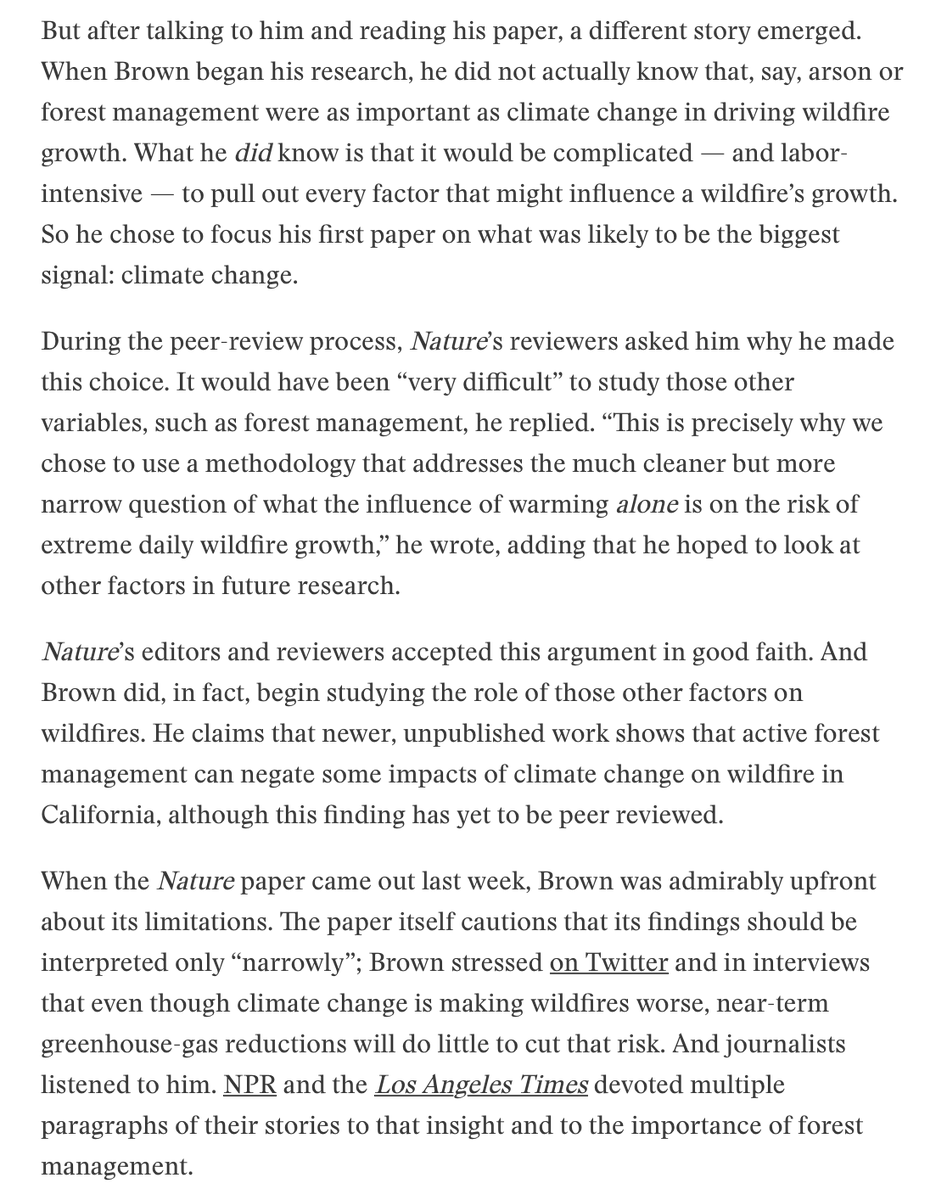 robinsonmeyer's tweet photo. I spent a long time interviewing @PatrickTBrown31, the climate scientist who claims that he “left out the full truth” to get published in Nature. 

He did not actually do this, though. The real story is one of the most dumbfounding series of events I have ever seen in science. https://t.co/oC1MVl4EKO