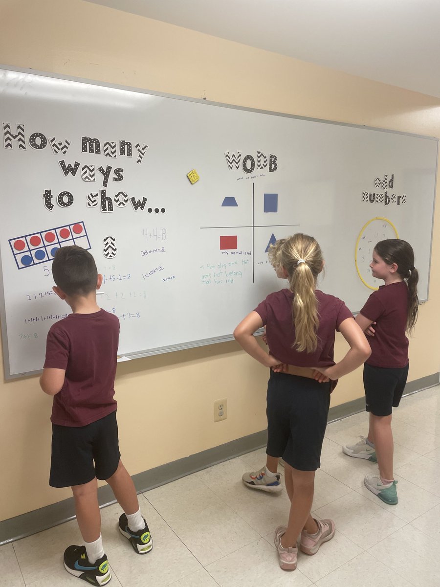 ⁦@SevernSchool⁩ Math in the halllway! #factfluency #math #wodb #numbersense